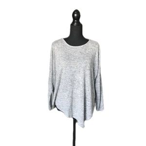 🎀Promesa Made In USA Medium Dropped Shoulder Gray Comfortable Ladies Top